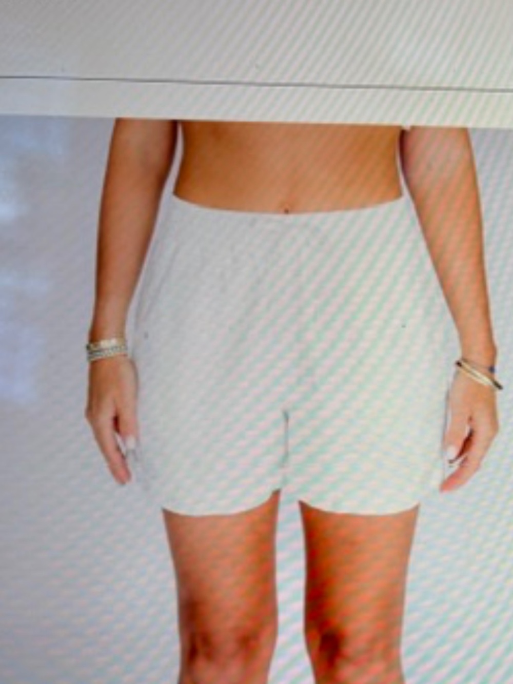 Hancock Brand Linen Shorts, White, Size Medium NWT